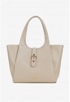 Dámská kabelka shopper s přezkou Nobo – světle béžová