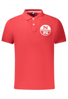 NORTH SAILS POLO MANICHE CORTE UOMO ROSSO