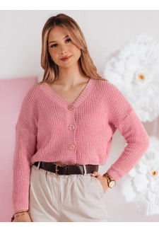 Swter damskie one size oversize prążkowany SWEETDREAM różowy Dstreet MY2460