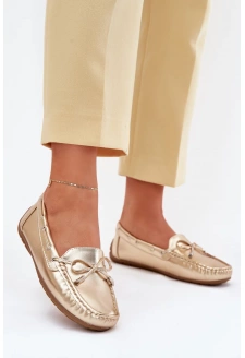 Dámské mokasíny z eko kůže Si Passione – zlaté