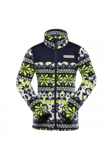 Dětská mikina supratherm ALPINE PRO EFLINO lime green varianta pd