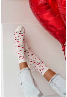 Dámské ponožky Love – ecru