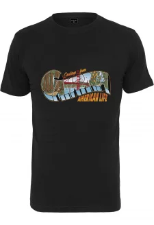 American Life Greetings Tee černé