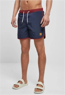 Retro plavky vínové/půlnoční