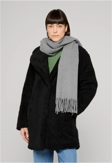 Dámský oversized Sherpa Coat černý