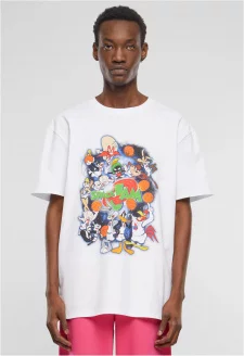 Pánské tričko Space Jam Teamwork Oversize bílé