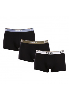 3PACK pánské boxerky BOSS černé