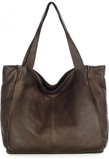 MARCO MAZZINI Hnědá kabelka ruční výroby