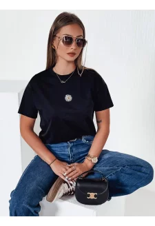 Dámské tričko FLORTA černé Dstreet RY2558