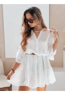 Sukienka letnia muślinowa LYVONNE biała Dstreet EY2613