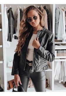 Kurtka skórzana damska ramoneska ROCKMISS czarna Dstreet TY4965