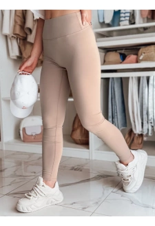Legginsy damskie z wysokim stanem ACTIVIS morelowe Dstreet UY2599