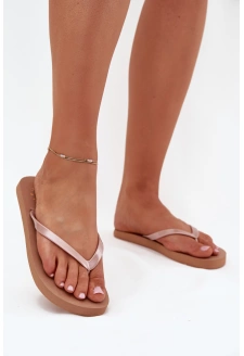 Dámské žabky – světle hnědé