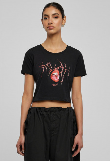 Černé tričko Muah Cropped Tee