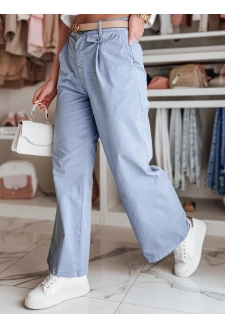 Spodnie damskie wide leg MOBISKA niebieskie Dstreet UY2617