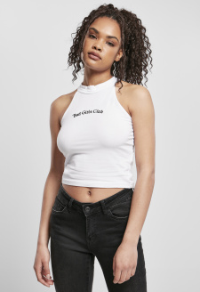 Ladies Bad Girls Short Top bílý