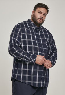 Basic Check Shirt navy/wht