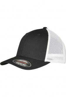 Flexfit Trucker Recycled Mesh černá/bílá