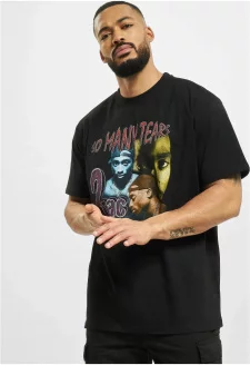 Tričko Tupac So Many Tears Oversize černé