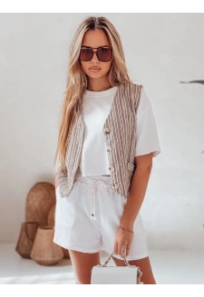 Spodenki damskie HOT VIBE białe Dstreet SY0444