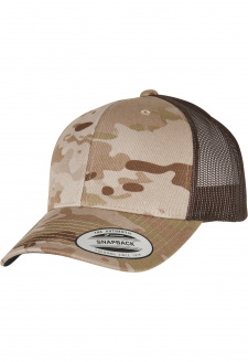 Retro Trucker Multicam® vyprahlé/hnědé