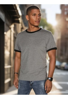 T-shirt męski basic szary Dstreet RX5663