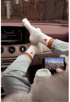 Dámské ponožky Amor – ecru