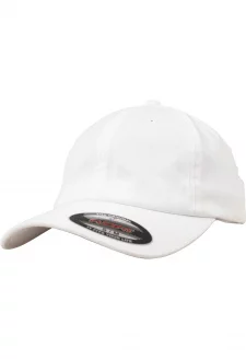 Čepice Flexfit Cotton Twill Dad Cap bílá