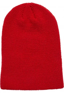 Long Knit Beanie red