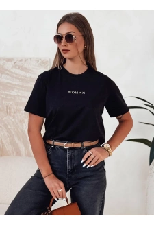 T-shirt damski WOMAN czarny Dstreet RY2554
