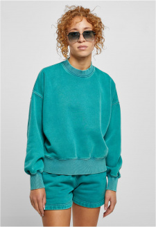 Dámský oversized Stone Washed Crewneck akvarel