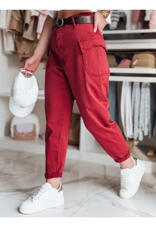 Spodnie damskie baggy GOTRENDI bordowy Dstreet UY2526