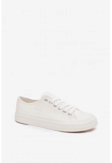 Dámské zateplené nízké tenisky Big Star – bílé