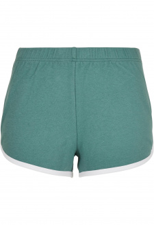 Dámské organické Interlock Retro Hotpants bledělistá/bílá