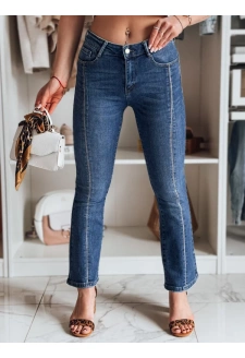 Spodnie damskie jeansowe dzwony LUSINIA niebieskie Dstreet UY2473