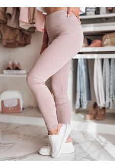 Legginsy damskie z wysokim stanem ACTIVIS jasnofioletowe Dstreet UY2598