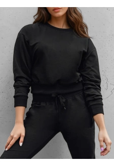 Bluza damska klasyczna czarna Dstreet BY1526