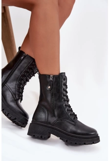 Dámské zateplené workery s dvojitým zipem Perlina – černé