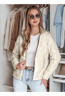 Kurtka damska przejściowa dwustronna SYLVIAN biała Dstreet TY4862