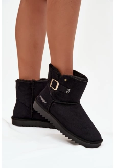Dámské sněhule Wrangler s přezkou – černé
