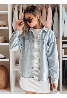 Kurtka damska jeansowa oversize BLUEDIVA niebieska Dstreet TY4900