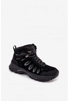 Pánské kožené trekové boty Big Star HI-POLY SYSTEM – černé