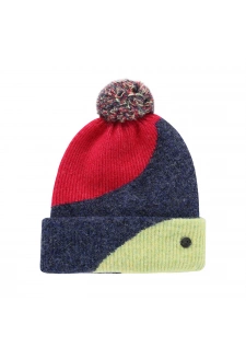 Unisex zimní čepice s bambulí ALPINE PRO MOBE fuchsia fedora