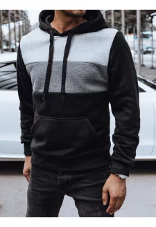 Pánská mikina s kapucí černá Dstreet BX5822