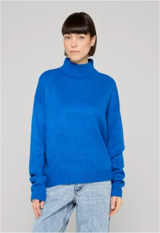 Dámský oversize rolák zářivě modrý