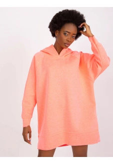 Neonově oranžová volná basic mikina Canberra