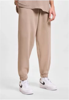 Pánské tepláky DEF - hnědé