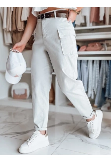 Spodnie damskie baggy GOTRENDI jasnoszare Dstreet UY2529