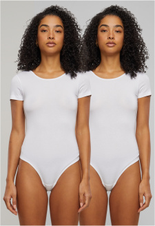 Dámské body Organic Stretch Jersey - 2-Pack bílé+bílé