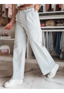 Spodnie damskie wide leg MOBISKA błękitne Dstreet UY2619